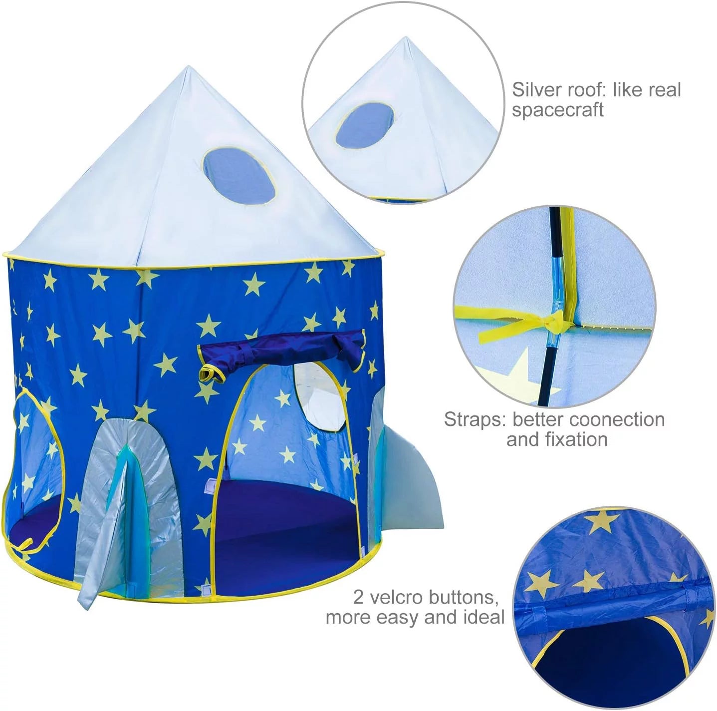 Kids Play Tent, 3 in 1 Kids Play Tent for Toddler Girls with Play Tunnel & Baby Ball Pit & Castle Tent and Storage Bag, Indoor Outdoor Toy Tent for Toddlers Kids Toy Gifts (Without Ball)