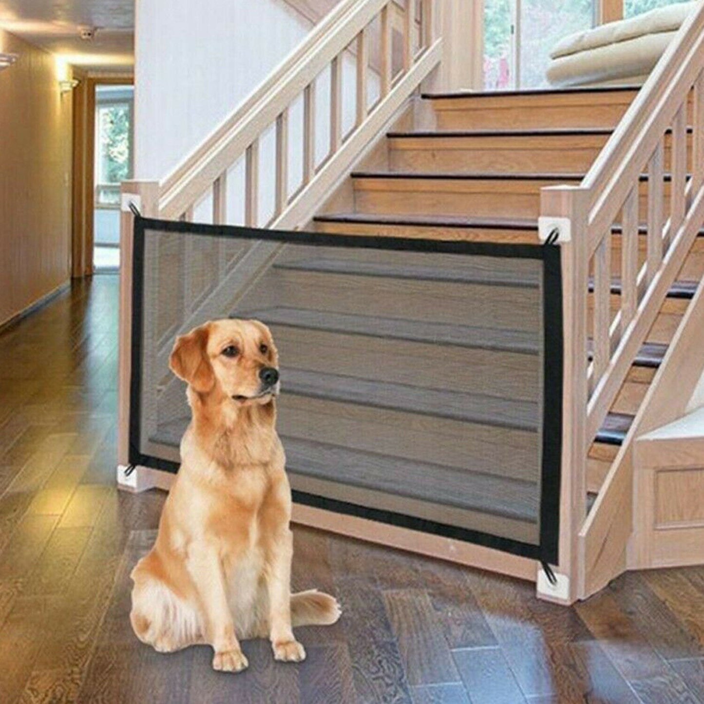 Pet Dog Fence Gate Safeguard Safety Enclosure Dog Fences Dog Gate the Ingenious Mesh Magic Pet Gate Pet Supplies