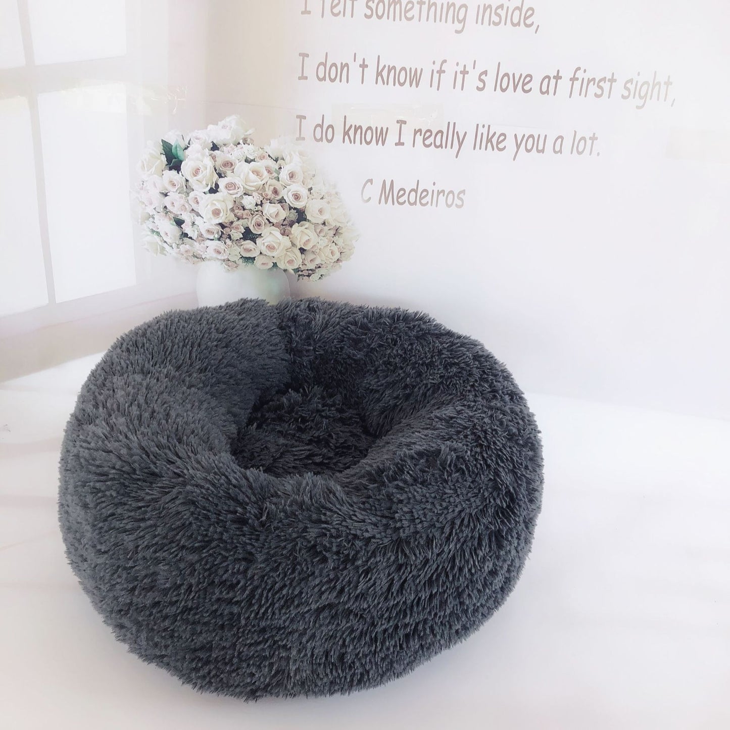 Dog Beds For Small Dogs Round Plush Cat Litter Kennel Pet Nest Mat Puppy Bed