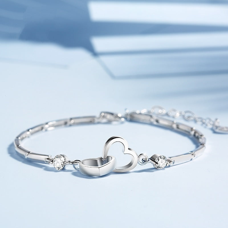 Charms 925 Sterling Silver Bracelets Bangles for Women