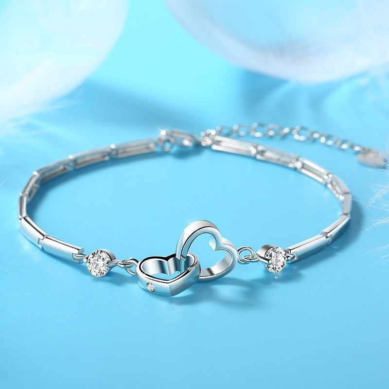 Charms 925 Sterling Silver Bracelets Bangles for Women