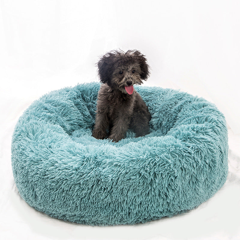 Dog Beds For Small Dogs Round Plush Cat Litter Kennel Pet Nest Mat Puppy Bed