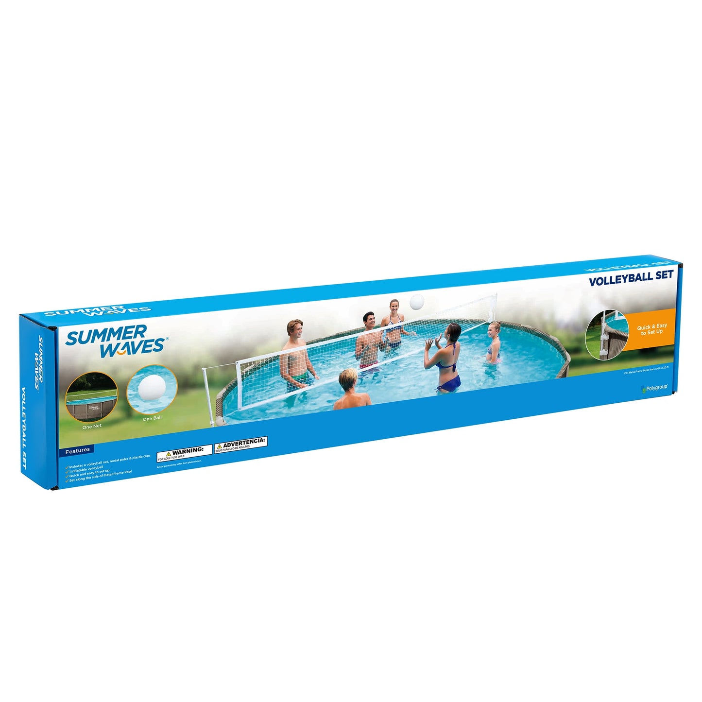 Volleyball Set, for Frame Pools, Adults, Unisex