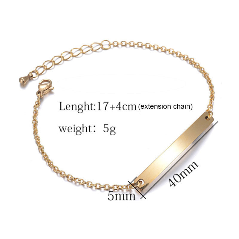 Personalize Bracelet Custom Engraved Name Bracelet