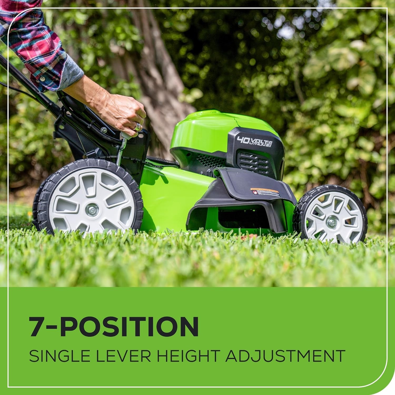 40V 21" Brushless Cordless (Smart Pace / Self-Propelled) Lawn Mower (75+ Compatible Tools), (2) 4.0Ah Batteries and Charger Included