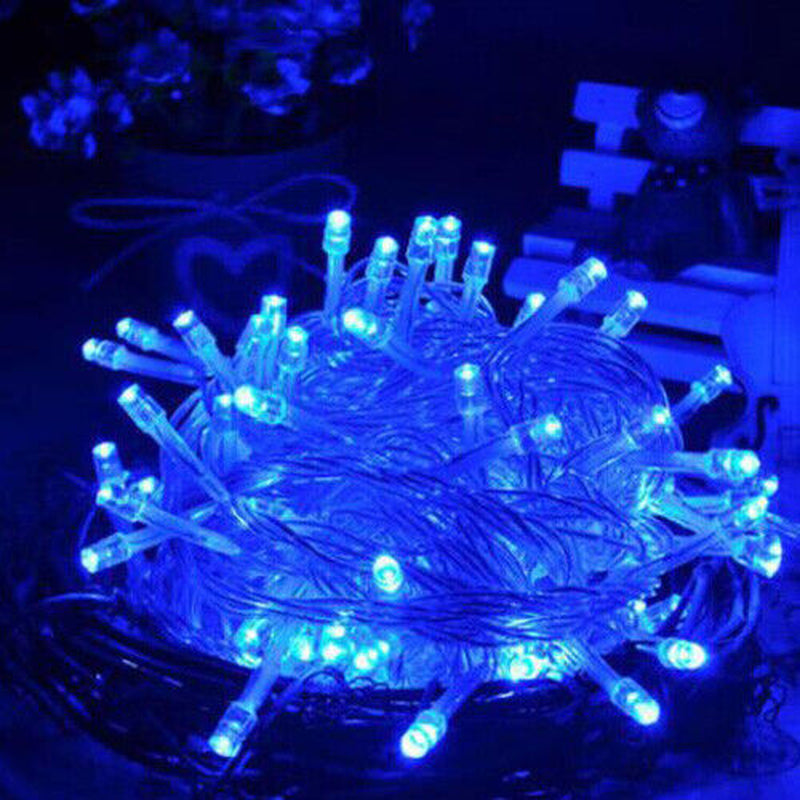 10M-50M LED Fairy String Light Waterproof Christmas Tree Outdoor Decor Wall Plug