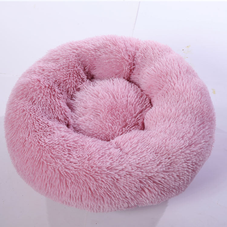 Dog Beds For Small Dogs Round Plush Cat Litter Kennel Pet Nest Mat Puppy Bed