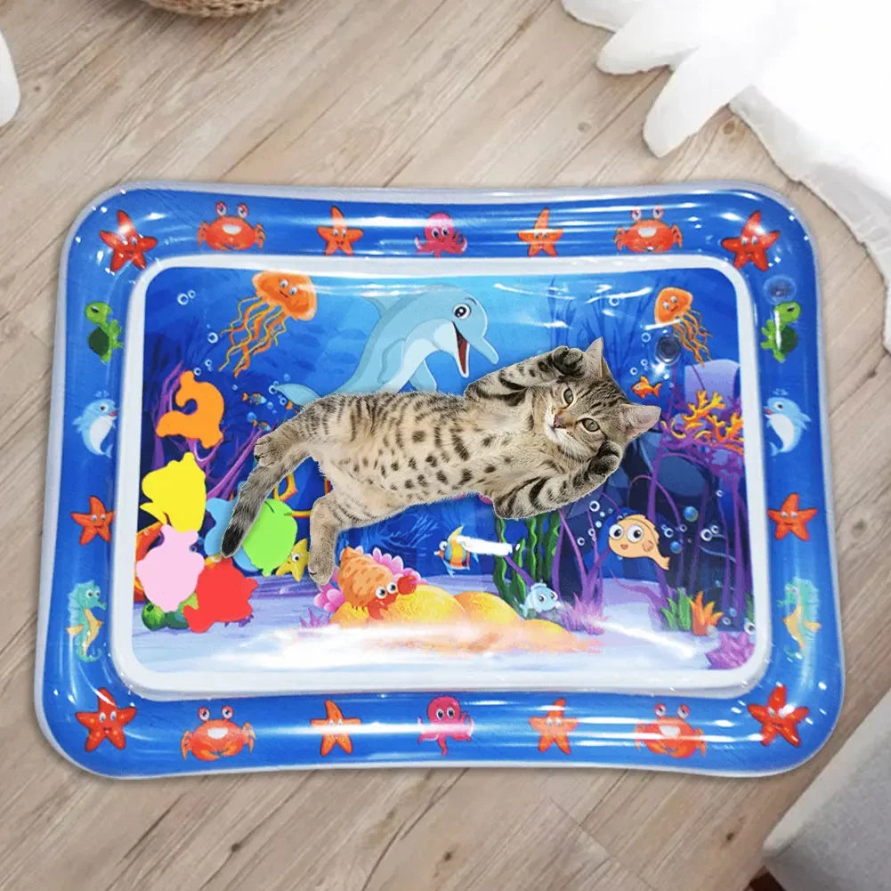 Sensory Water Mat Thickened Sensor Play Water Sensor Cat Mat Pet Supplies Cleaning Cooling Mat Summer Cat Pets Accessories