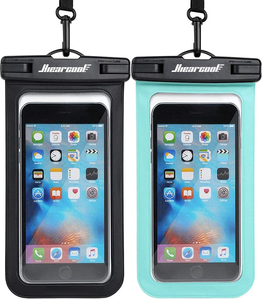 Waterproof Phone Pouch Waterproof Phone Case for Iphone 15 14 13 12 Pro Max XS Samsung, IPX8 Cellphone Dry Bag Beach Essentials 2Pack-8.3"