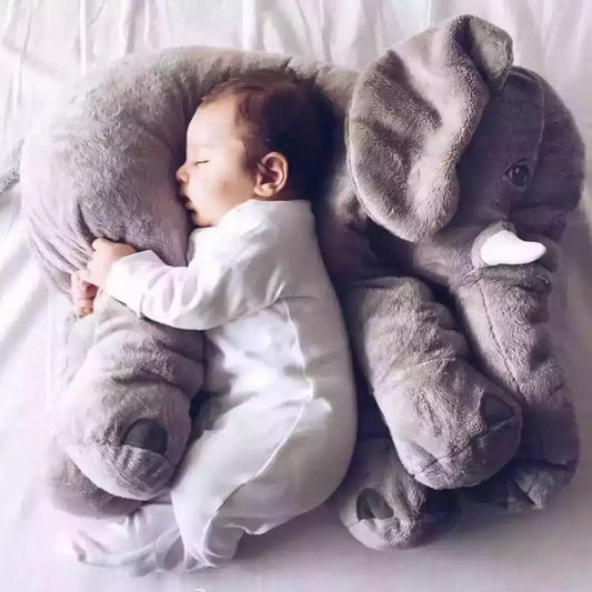 Soft Comfort Elephant Plush Toy  Accompany Sleeping Baby Sleep Child Pillow Leather Shell