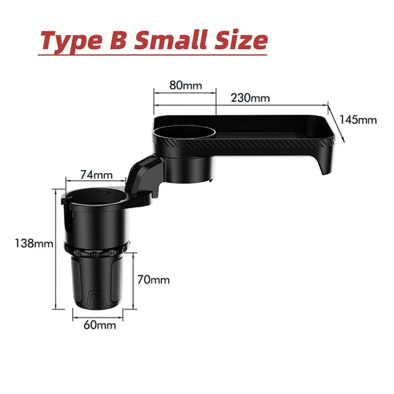 Cup Holder Tray for Car Car Tray Table Passenger Seats 360 Adjustable Stretchable Non-Slip Car Tray for Eating Portable Car