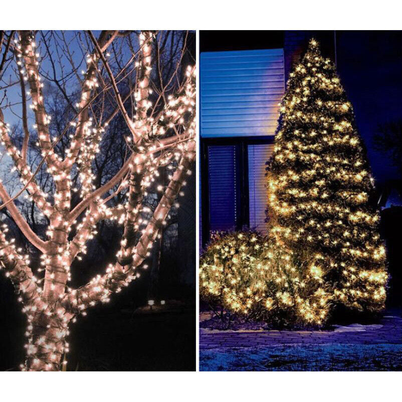 10M-50M LED Fairy String Light Waterproof Christmas Tree Outdoor Decor Wall Plug