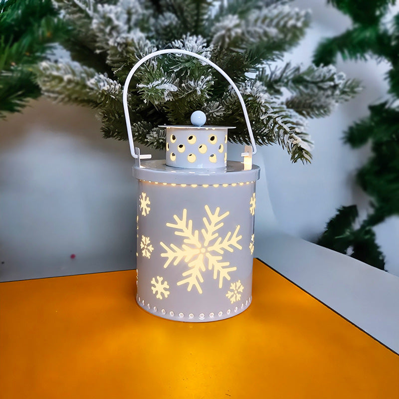 Christmas Candle Lights LED Small Lanterns Wind Lights Electronic Candles Nordic Style Creative Holiday Decorations